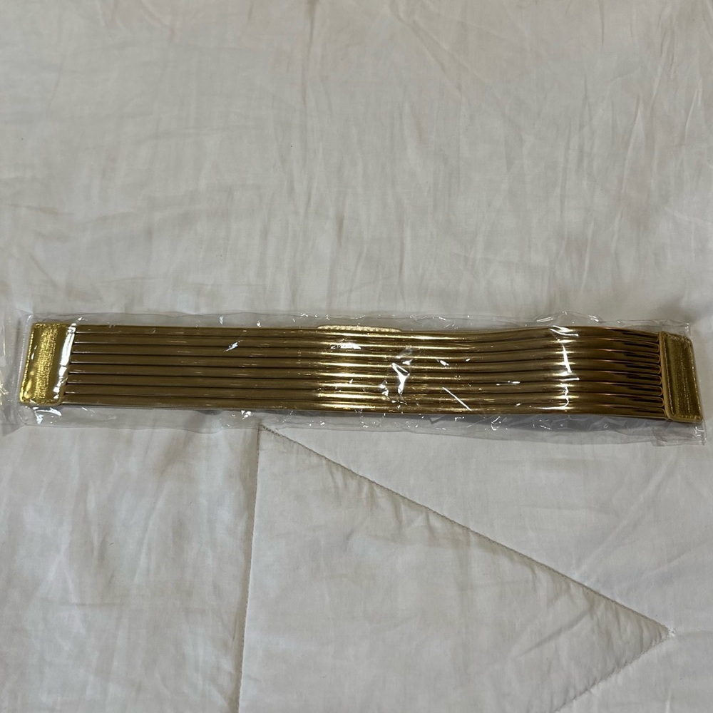 Gold stretchy belt